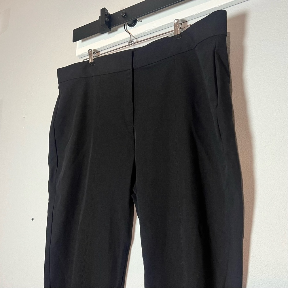 Talbots Portland Dress Pant Black Size 22W Slim Leg Ankle Length NWT Trouser